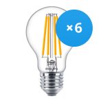 Multipack 6x Philips Corepro LED Ampoule E27 Poire Claire 10.5W 1521lm - 840 Blanc Froid | Équivalent 100W