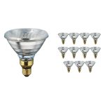 Multipack 12x Philips PAR38 IR 100W E27 230V Claire