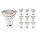 Multipack 10x Noxion PerfectColor Spot LED GU10 PAR16 4W 345lm 36D - 927 Blanc Très Chaud | Meilleur rendu des couleurs - Dimmable - Équivalent 50W