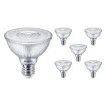 Multipack 6x Philips Master Value LED ampoule Réflecteur E27 PAR30 9.5W 740lm 25D - 927 Blanc Très Chaud | Meilleur rendu des couleurs - Dimmable - Équivalent 75W
