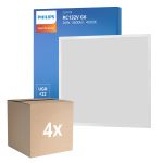 Multipack 4x Philips Panneau LED CoreLine RC132V 26W 3600lm - 840 Blanc Froid | 60x60cm - UGR <22