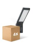 Multipack 4x Steinel Projecteur LED XLED Home Anthracite 10.5W 550lm - 830 Blanc Chaud | IP44 - Détecteur De Mouvement - Symétrique