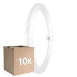 Multipack 10x Osram Tube LED T9 Circulaire (EM/Direct 230V) 18.3W 2000lm - 830 Blanc Chaud | Équivalent 32W
