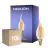 Multipack 10x Noxion Lucent LED E14 Bougie Filament Ambre BA35 4.5W 400lm - 822 Blanc Très Chaud | Dimmable - Équivalent 35W