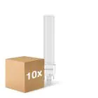 Multipack 10x Noxion Lucent PL-S LED 4.3W - 830 Blanc Chaud | 2-Pins - Équivalent 9W