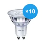 Multipack 10x Philips Corepro LED Spot GU10 PAR16 2.7W 230lm 36D - 840 Blanc Froid | Équivalent 25W
