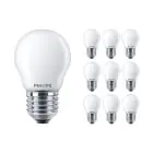 Multipack 10x Philips Corepro LED Lustre E27 Boule Dépolie 4.3W 470lm - 827 Blanc Très Chaud | Équivalent 40W