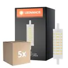 Multipack 5x Ledvance Performance LED R7s double Ended 118mm Claire 15W 2000lm - 827 Blanc Très Chaud | Équivalent 125W