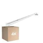 Multipack 4x Noxion Réglette Click V2 LED T8 | Convient pour 2x 150cm Tube LED