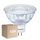 Multipack 10x Philips Master LED Spot GU5.3 MR16 7.5W 621lm 36D - 922-927 Dim To Warm | Meilleur Rendu Des Couleurs - Dimmable - Équivalent 50W