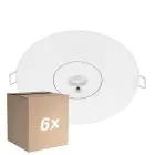 Multipack 6x Noxion LED Emergency Spot Blanc 3W 240lm - 850K Blanc Froid | Éclairage de secours 3 heures - Autotest - 140mm