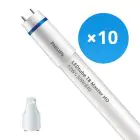 Multipack 10x Philips Tube LED T8 MASTER (EM/Direct 230V) High Output 12W 1575lm - 840 Blanc Froid | 90cm - Équivalent 30W