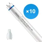 Multipack 10x Philips Tube LED T8 MASTER (EM/Direct 230V) High Output 12W 1575lm - 865 Lumière Du Jour | 90cm - Équivalent 30W