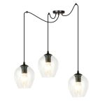 Emibig Hanglamp Level Staal Zwart | Geschikt voor 3x E27 - Max 15W