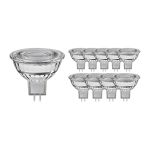 Multipack 10x Noxion LED Spot GU5.3 MR16 7.5W 621lm 60D - 840 Koel Wit | Dimbaar - Vervangt 50W