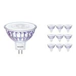 Multipack 10x Philips Master Value LED Spot GU5.3 MR16 7.5W 660lm 36D - 940 Koel Wit | Beste Kleurweergave - Dimbaar - Vervangt 50W