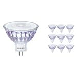 Multipack 10x Philips Master Value LED Spot GU5.3 MR16 5.8W 490lm 36D - 940 Koel Wit | Beste Kleurweergave - Dimbaar - Vervangt 35W