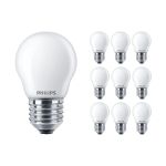 Multipack 10x Philips Corepro LED Lustre E27 Kogel Mat 4.3W 470lm - 827 Zeer Warm Wit | Vervangt 40W