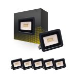 Multipack 6x Bright Choice LED Floodlight 20W 2000lm 100D - 840 Koel Wit | IP66 - Symmetrisch
