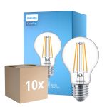 Multipack 10x Philips Corepro LED Lamp E27 Peer Helder 8.5W 1055lm - 840 Koel Wit | Vervangt 75W