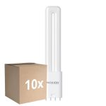 Multipack 10x Noxion Lucent PL-L LED 7.9W 950lm - 830 Warm Wit | 4-Pin - Vervangt 18W