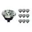 Multipack 10x Noxion Lucent LED Spot GU10 AR111 12W 600lm 40D - 927 Zeer Warm Wit | Beste Kleurweergave - Dimbaar - Vervangt 50W