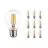 Multipack 10x Noxion Lucent Filament LED E27 Peer Helder 7W 806lm - 827 Zeer Warm Wit | Vervangt 60W