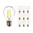 Multipack 10x Noxion Lucent LED E27 Peer Filament Helder 4.5W 470lm - 840 Koel Wit | Vervangt 40W