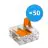 Multipack 50x Wago 221-413 Lasklem Verbindingsstuk| 3 Kabel Aansluiting