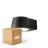 Multipack 4x D'Lite Wandlamp Lira Zwart 7W 600lm 830 Warm Wit | IP54