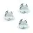 Voordeelpak 3x Eglo LED Spot Saliceto-Z Aluminium Wit 4.7W 440lm - 827-865 Afstembaar Wit + RGB | 88mm - Zaagmaat 68mm - IP20 - Zigbee Dimbaar