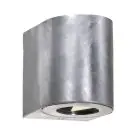 Nordlux Canto 2 Wandlamp Staal Zilver Up & Down 10.6 W 500lm - 830 Warm Wit