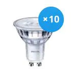 Multipack 10x Philips Corepro LED Spot GU10 PAR16 3W 240lm 36D - 840 Koel Wit | Dimbaar - Vervangt 35W