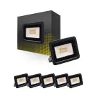 Multipack 6x Bright Choice LED Floodlight 20W 2000lm 100D - 840 Koel Wit | IP66 - Symmetrisch