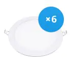 Multipack 6x Bright Choice LED Downlight UltraSlim 24W 1950lm 110D - 840 Koel Wit | 295mm - Zaagmaat 280mm