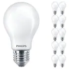 Multipack 10x Philips MASTER Value LED Lamp E27 Peer Mat 3.4W 470lm - 927 Zeer Warm Wit | Beste Kleurweergave - Dimbaar - Vervangt 40W