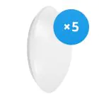 Multipack 5x Ledvance LED Bulkhead Surface Circulair 250 Wit 13W 920lm - 830 Warm Wit | 250mm - IP44 