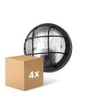 Multipack 4x D'Lite Wandlamp Ecco Zwart Rond | IP54 - Geschikt voor 1x E27