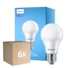 Multipack 6x Philips Corepro LED Lamp E27 Peer Mat 10W 1055lm - 830 Warm Wit | Vervangt 75W
