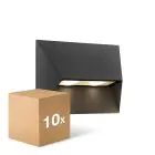 Multipack 10x Nordlux Pontio Wandlamp Aluminium Zwart | IP54 - Geschikt voor 2x GU10