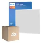 Multipack 4x Philips LED Paneel CoreLine RC132V 26W 3400lm - 830 Warm Wit | 60x60cm - UGR 