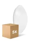 Multipack 5x Ledvance Surface Circulair 400 24W 830 1920lm Wit IP44 | met Sensor - Warm Wit - Vervangt 2x26W