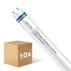 Multipack 10x Philips LED Buis T8 MASTER (HF) High Output 8W 1050lm - 840 Koel Wit | 60cm - Vervangt 18W