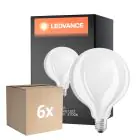 Multipack 6x Ledvance Classic LED E27 Globe Filament Mat 7.5W 1055lm - 827 Zeer Warm Wit | Dimbaar - Vervangt 75W