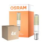 Multipack 4x Osram Special T Slim LED B15d Helder 8W 1055lm - 827 Zeer Warm Wit | Dimbaar - Vervangt 75W