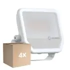 Multipack 4x Ledvance LED Floodlight Aluminium Wit 41//27W 6000lm 100D - 865 Daglicht | IP66 - Symmetrisch