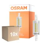 Multipack 10x Osram Slim Line LED R7s 78mm 6W 806lm - 827 Zeer Warm Wit | Vervangt 60W