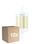 Multipack 10x Philips LED Linear R7s CorePro 78mm 11.5W 1521lm - 830 Warm Wit |Vervangt 100W