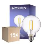 Multipack 15x Noxion Lucent LED E27 Globe Filament Helder 7W 806lm - 827 Warm Wit | Vervangt 60W